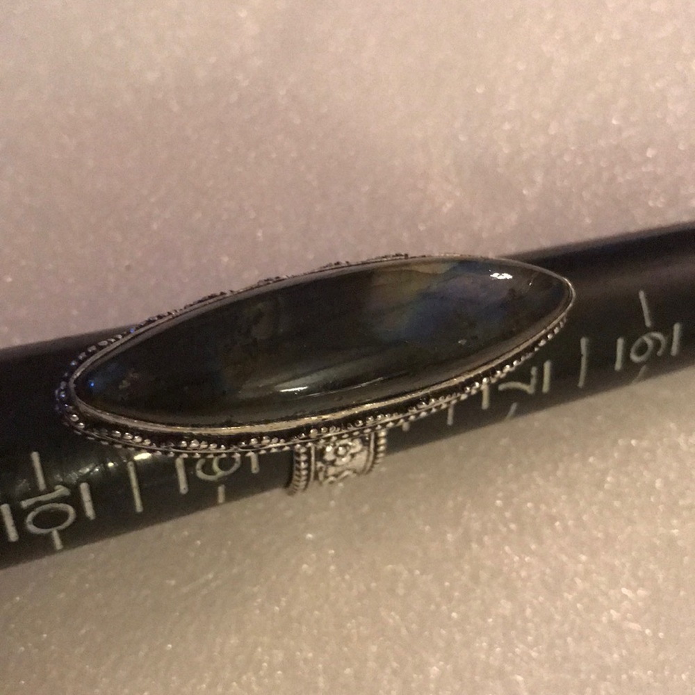 925 labradorite ring